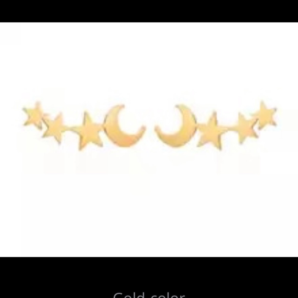NEW!๐๐๐GOLDENโญ๏ธSTARS๐MOON๐๐๐AWESOME! PRETTY - Picture 7 of 8